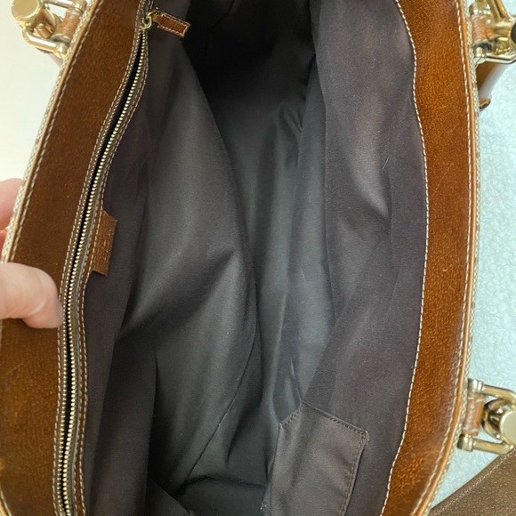 Gucci Logo Bamboo Shopper Tote w/ Shoulder Strap - Picture 5 of 14